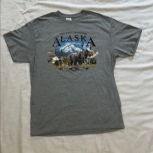 Gray Short Sleeve “The Last Frontier Alaska” Tee
